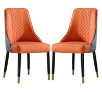 DMBBSAPBSH Chaises de Salle à Manger, Chaises Salle à Manger, Lot de 2 chaises de Salle à Manger avec Dossier à Oreilles et Pieds en Bois Massif for Salon, Chambre à Coucher, réception(B)