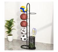 DMBBSAPBSH Chariot à Ballons, Rangement pour Balles De Garage Organisateur d'équipements Sportifs Portable avec paniers for Ballons de Basket, de Football et de Volley-Ball(B,5 Layer)