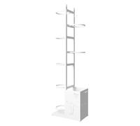 DMBBSAPBSH Chariot à Ballons, Rangement pour Balles De Garage Support de Rangement Vertical for Ballons de Football, présentoir Multicouche sur Pied avec paniers et Crochets(B,Capacity 7)