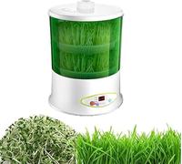 DMBBSAPBSH Machine à Germes de Soja, Machine à germer Les Haricots Automatique et Intelligente à 2/3 Couches, germoir Automatique for graines, Fait Maison, adapté à la Culture des graines(3 Layers-1)