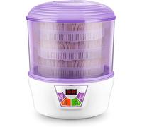 DMBBSAPBSH Machine à Germes de Soja, Machine de Germination Contrôleur de température PTC Arroseur à 360 degrés Kit de Germination de céréales à 3 Couches(Without Pressure Plate)