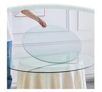 DMBBSAPBSH Plateau de Service Rotatif,Plateau Tournant, Plateau de Table Rond en Verre Transparent de Remplacement for Table à Manger/Table Basse(80cm-31in)