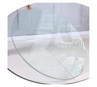 DMBBSAPBSH Plateau de Service Rotatif,Plateau Tournant, Plateau de Table Rond en Verre Transparent, Plateau de Table à Manger en Verre, Plateau de Table Basse de Remplacement(80cm-31.5in)