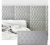 DMBBSAPBSH Rembourrage Mural Anti-Collision, Papier Peint Autocollant 3D, Panneau Mural Anti-Collision de 0,5 Pouce d'épaisseur(Grey,6PCS)