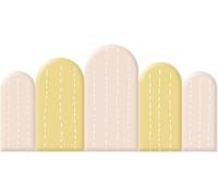 DMBBSAPBSH Rembourrage Mural Anti-Collision, Rembourrage Mural Anti-Collision 3D, Papier Peint PU de 3 cm d'épaisseur, Coussins muraux Souples for Chambre à Coucher(A,150x60cm)