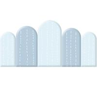 DMBBSAPBSH Rembourrage Mural Anti-Collision, Rembourrage Mural Anti-Collision 3D, Papier Peint PU de 3 cm d'épaisseur, Coussins muraux Souples for Chambre à Coucher(B,120x60cm)