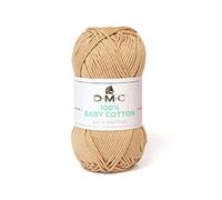 DMC - 100% Baby Cotton - Fil à tricoter - 100% coton | Spécialement conçu pour les bébés et la réalisation de layette | Doux et confortable | Pelote de 50 g - 106 m | 27 coloris disponibles