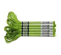 DMC 1008 F-s471 brillant rayonnante en satin de polyester, Vert d'Avocat, 8 m (lot de 6)