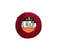 DMC 116 12-498 Pelotes de fil de coton perlé Rouge foncé Taille 12 Fil DMC