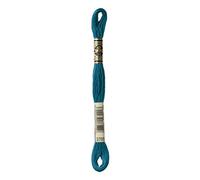 DMC 117-3765 Mouline Stranded Coton Six brins Fil à broder Filetage foncé, bleu canard, 8 m