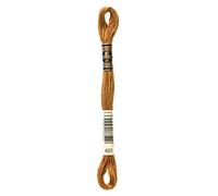 DMC 117-420 Six Stranded Coton Fil à broder, Dark Marron noisette, 8 m