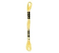 DMC 117-745 Six Strand Broderie Coton de polyester, lumière jaune pâle, 8 m