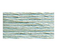 DMC 117-928 6 fils à broder Fil de coton, très léger Gris vert, 8 m, Lot de 12