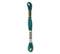DMC 117-991 6 fils à broder Fil de coton, Bleu-vert foncé, 8 m
