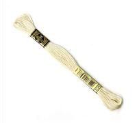 DMC - Lot 12 échevettes, Fil à Broder Mouliné 117MC, 100% Coton - s'adapte à Toutes Techniques et Tous Supports, idéal Point de Croix (Ecru)