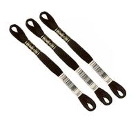 DMC 3371 Lot de 3 écheveaux de fils en coton pour point de croix 8 m