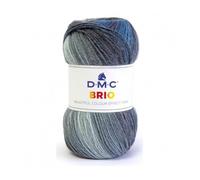 DMC 5 GOMITOLI BRIO gris-bleu chiné (100 g) (bleu)