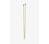 DMC Aiguilles à Tricoter Bambou N°4, Bois, Bois et Rose, 1, 5 x 41 cm
