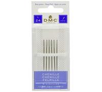 DMC - Aiguilles Chenille | Pack de 6 Aiguilles à Broder - Tissus épais - Bout Pointu | Idéal pour travaux de Broderie et Tapisserie