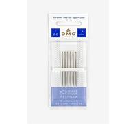 DMC - Aiguilles chenille | Pack de 6 aiguilles à broder - Tissus épais - Bout pointu | Idéal pour travaux de broderie et tapisserie