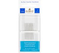 DMC - Aiguilles tapisserie, idéal sur canevas ou tissu aida | Paquets de 6 aiguilles, disponibles en tailles mixtes et individuelles