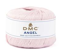 DMC Garn - Fil à tricoter Angel - en bambou 50 g 95 m crochet 4 mm - Rose (148)