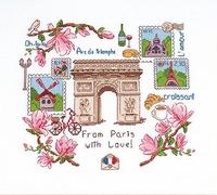 DMC - Arc De Triomphe par Anna Matvieieva, niveau avancé, kit point de croix