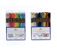 DMC - Assortiment de fils Mouliné Spécial 117MC - Coloris Vitamines & Les indispensables - 100% coton - 48 échevettes de 4 mètres | Fil à broder, idéal point de croix