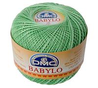 DMC Garn – Fil à crocheter Babylo – Idéal pour déco et vêtements – Gross. 10 Col. 508 Vert d'eau