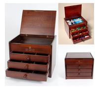 DMC Bois Collectionneurs Boîte Inclus 1x Écheveau De Tout 120 Bloqué Coton Fils