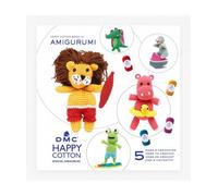 DMC - Book n°10 Crochet Happy Cotton, 5 motifs plage - AMIGURUMIS | Format du livre 15 x 15 cm