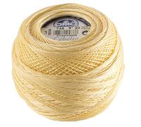 DMC Cebelia Lot de 10 pelotes de fil de coton Jaune Taille 10 50 g