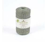 DMC Garn – Fil coton recyclé Eco Vita 4 Métallisé – Étiquettes à planter – 250 g / 200 m