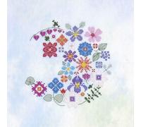 DMC - Demi-lune florale par Marie-Dominique Procureur Kit de point de croix intermédiaire