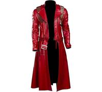DMC Devil May Cry 5 Dante Costume de cosplay Rouge, Cuir rouge, 3XL