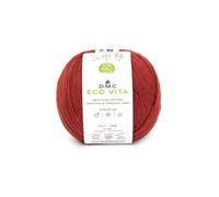 DMC - Eco Vita fil de coton recyclé tricot et crochet, fil tubulaire 100% recyclé | Idéal pour le tricot et le crochet | 100 g- 250 m