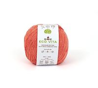 DMC - Eco Vita fil de coton recyclé tricot et crochet, fil tubulaire 100% recyclé | Idéal pour le tricot et le crochet | 100 g- 250 m