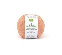 DMC - Eco Vita fil de coton recyclé tricot et crochet, fil tubulaire 100% recyclé | Idéal pour le tricot et le crochet | 100 g- 250 m