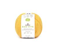 DMC - Eco Vita fil de coton recyclé tricot et crochet, fil tubulaire 100% recyclé | Idéal pour le tricot et le crochet | 100 g- 250 m