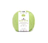 DMC - Eco Vita fil de coton recyclé tricot et crochet, fil tubulaire 100% recyclé | Idéal pour le tricot et le crochet | 100 g- 250 m