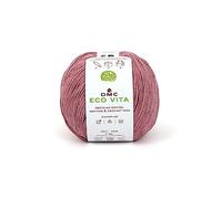 DMC - Eco Vita fil de coton recyclé tricot et crochet, fil tubulaire 100% recyclé | Idéal pour le tricot et le crochet | 100 g- 250 m