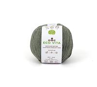 DMC Garn Fil Eco Vita fil de coton 100% recyclé tubulaire tricot et crochet 100 g - 250 m