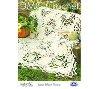DMC Effet Dentelle Couvre-lit Motif Carte, Multicolore