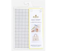 DMC - Feuille Magique A4 Petits Carreaux - 1 Feuille Vierge, Soluble et autocollante - Broderie Traditionnelle et Point de Croix