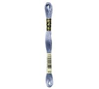 DMC Fil à broder en coton 6 brins Bleu antique clair