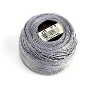 DMC Fil de coton perlé Taille 8 80 m Gris 318 - par pelote de 10 g