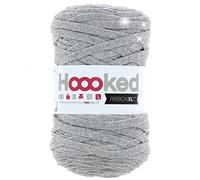DMC - Fil Hoooked lurex - 100% recyclé avec un aspect métallique, fil à crocheter et à tricoter | Idéal sacs à main, vêtements, décoration | 250 g, 80 m, 9 coloris