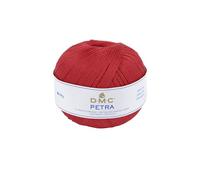 DMC Fil Petra, 100% Coton, Rouge, Taille 5