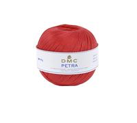 DMC Fil Petra, 100% Coton, Rouge Vif, Taille 5