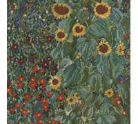 DMC Gustav Klimmt Point de Croix Kit - Ferme Jardin Avec Tournesol